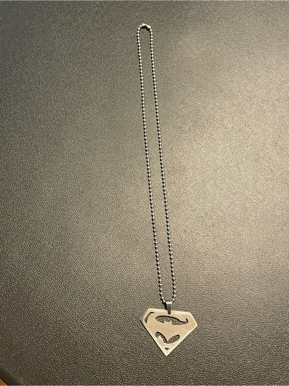 Batman VS Superman Logo Stainless Steel Superhero Pendant Necklace